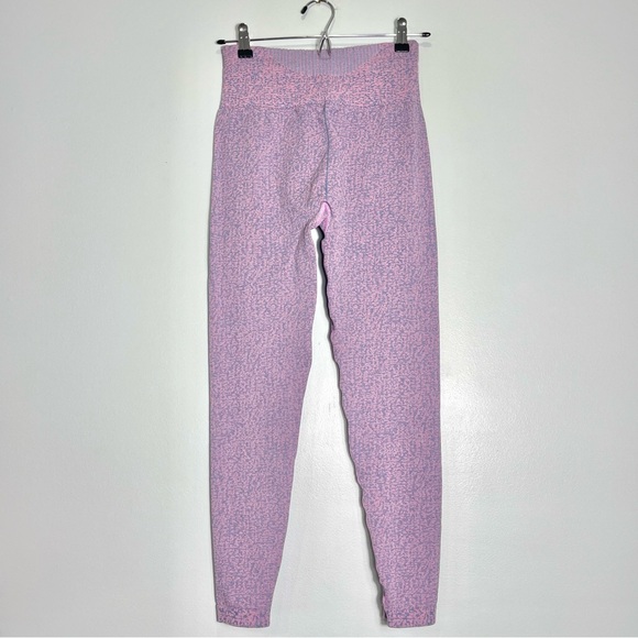 GYMSHARK Women's Pink Gray Workout Leggings Training Athletic Size Medium - Picture 2 of 7